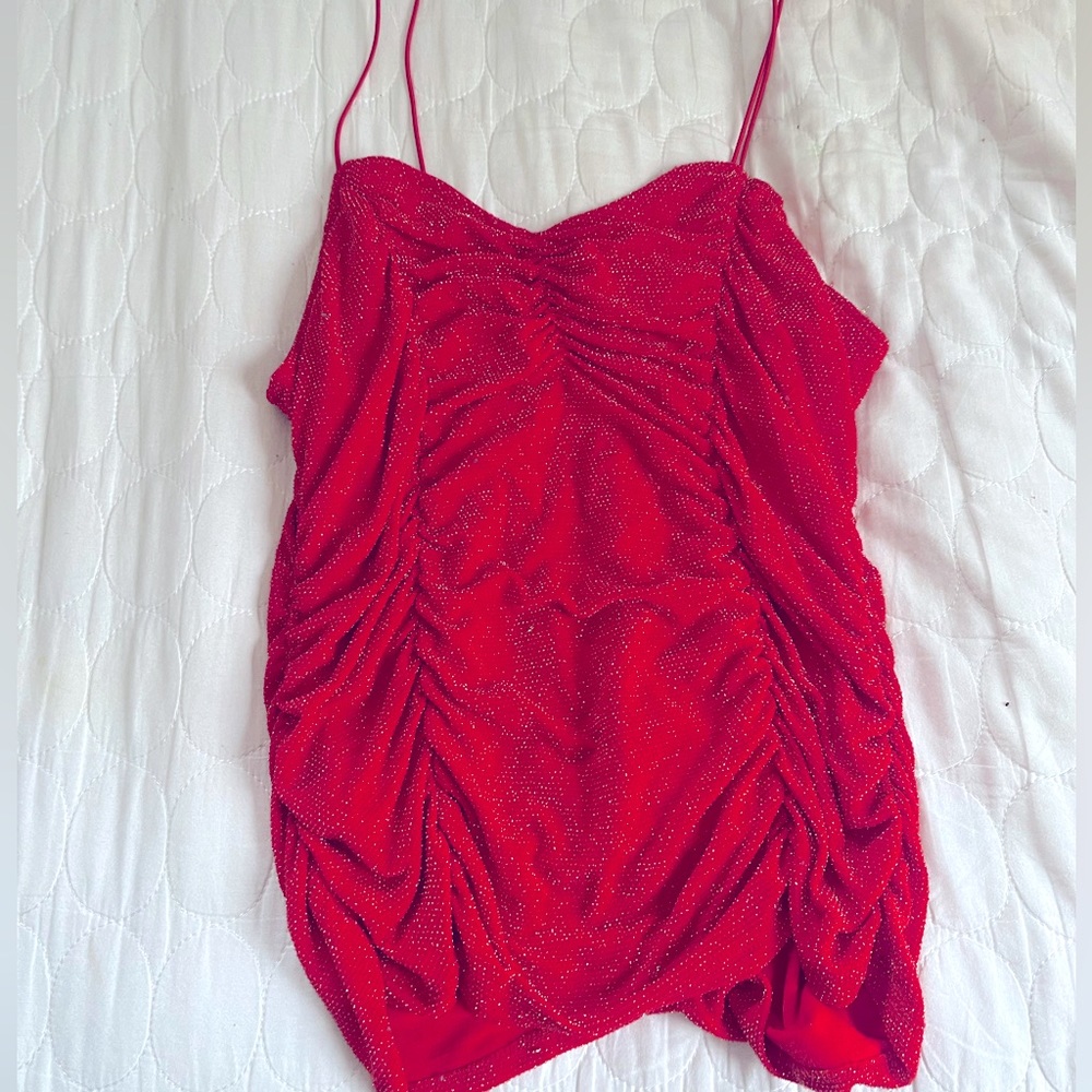 Sparkly red tank!